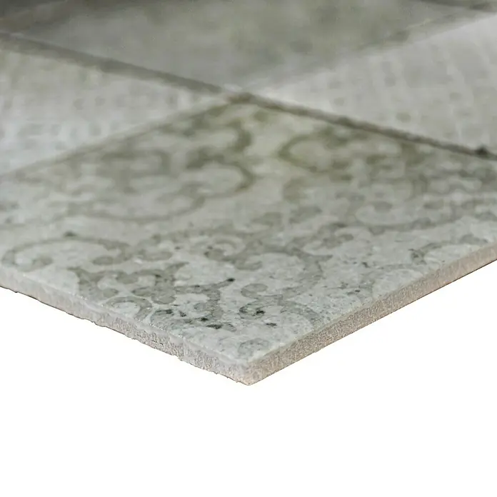 Mosaikfliese Quadrat Shabby CELLO - 29,8 x 29,8 cm, Grau, Matt - Detailaufnahme