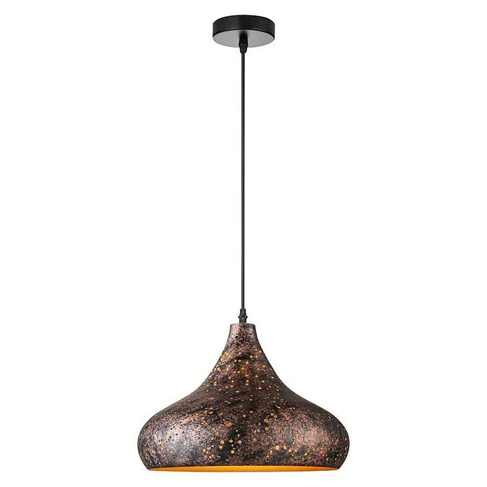 Home Sweet Home Pendelleuchte rund Rusty A - Höhe: 126 cm - Vorderansicht