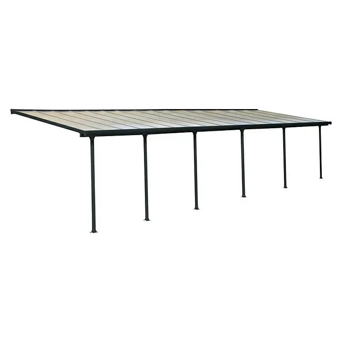 Solid Elements Terrassenüberdachung Martina - Tiefe: 3 m, B x H: 9,15 x 2,1 m, Anthrazitgrau