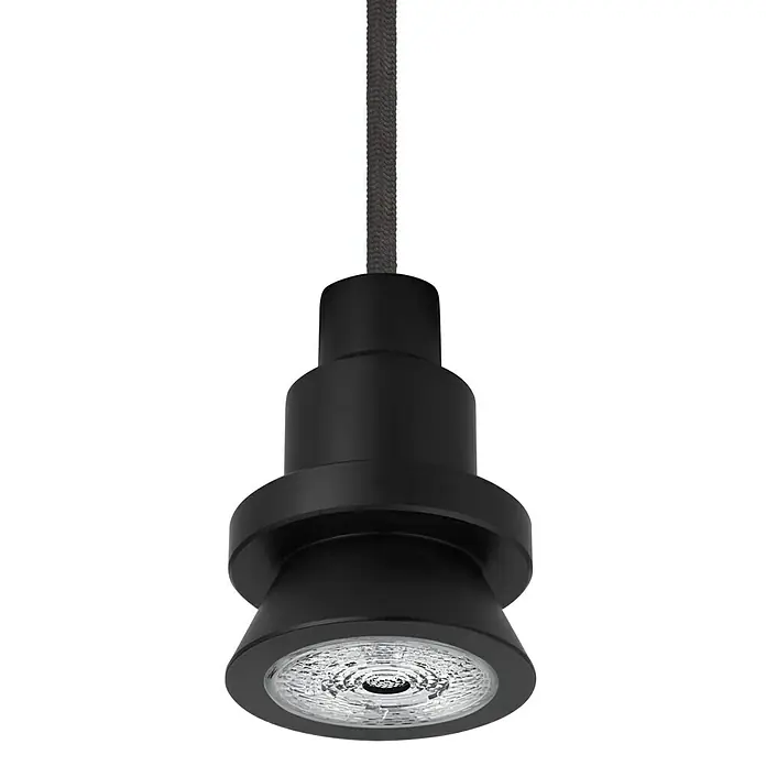 Ledvance LED-Pendelleuchte rund - Ø x H: 68 mm x 208,4 cm, Schwarz - Ansicht von oben