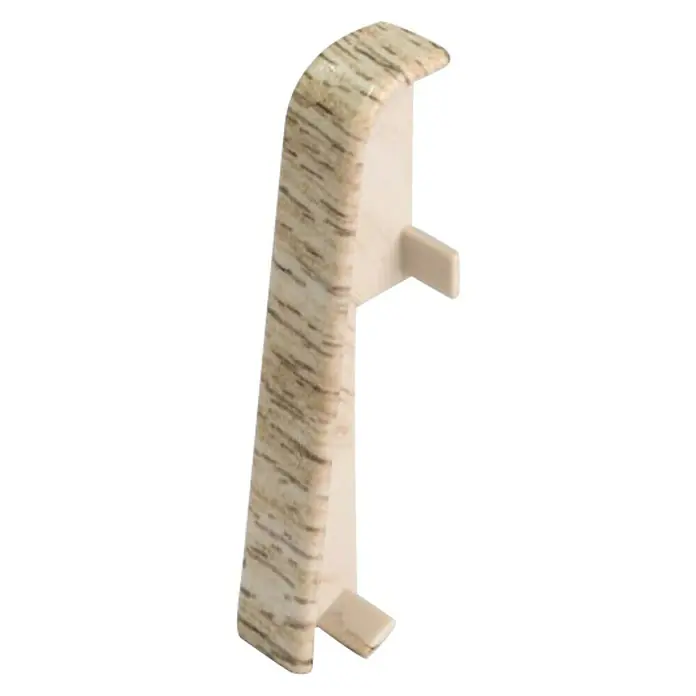 Egger Übergangskappe - Eiche mittel, 2 Stk., Passend für: Egger Sockelleisten 17 x 60 mm - Rechte Seitenansicht