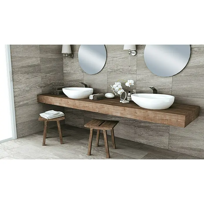 Atlas Concorde Feinsteinzeugfliese Regent Grey - 30 x 60 cm, Grau, Matt