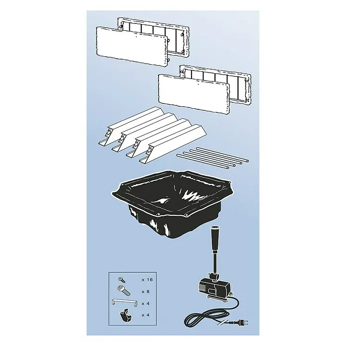 Ubbink AcquaArte Hochteich Amora Daveport - 74 x 74 x 35 cm