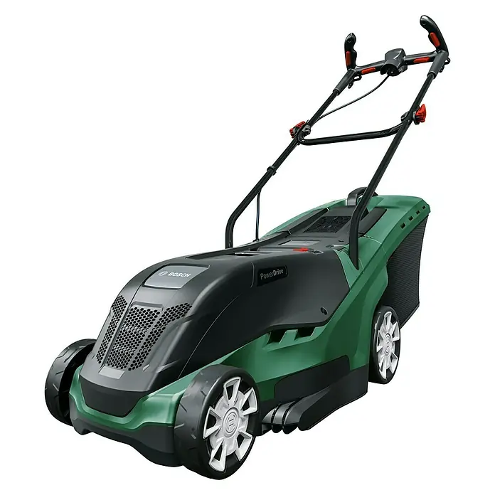 Bosch Universal Rotak Električna kosilica 450 - 1.300 W, Širina reza: 35 cm - Pogled s lijeve strane