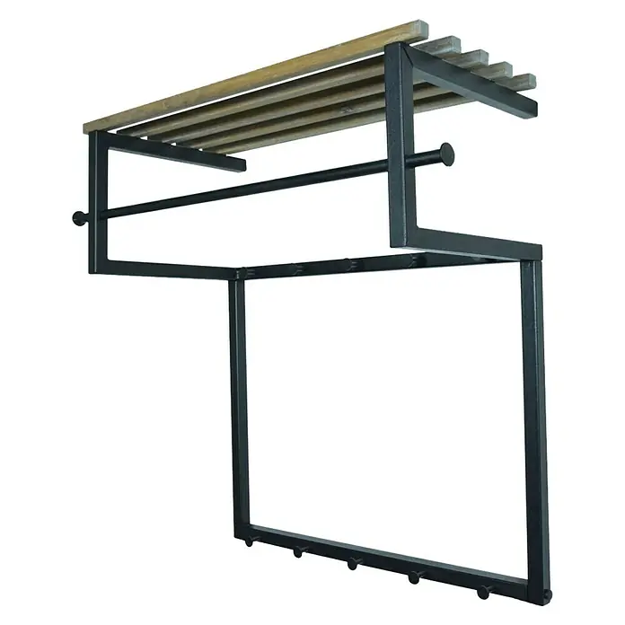 Spinder Design Garderobenpaneel Rizzoli - Anzahl Haken: 12 Stk., L x B x H: 34 x 76 x 76 cm - Rechte Seitenansicht