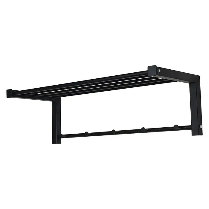 Spinder Design Garderobenleiste Bergum - Anzahl Haken: 5 Stk., L x B x H: 23 x 78,5 x 29 cm - Rechte Seitenansicht