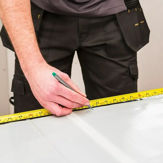 Johnson-Tiles Cristalgrip Wandfliesen-Haftgewebe - Breite: 25 cm, Max. Anwendungsfläche: 1 m² - Vorderansicht