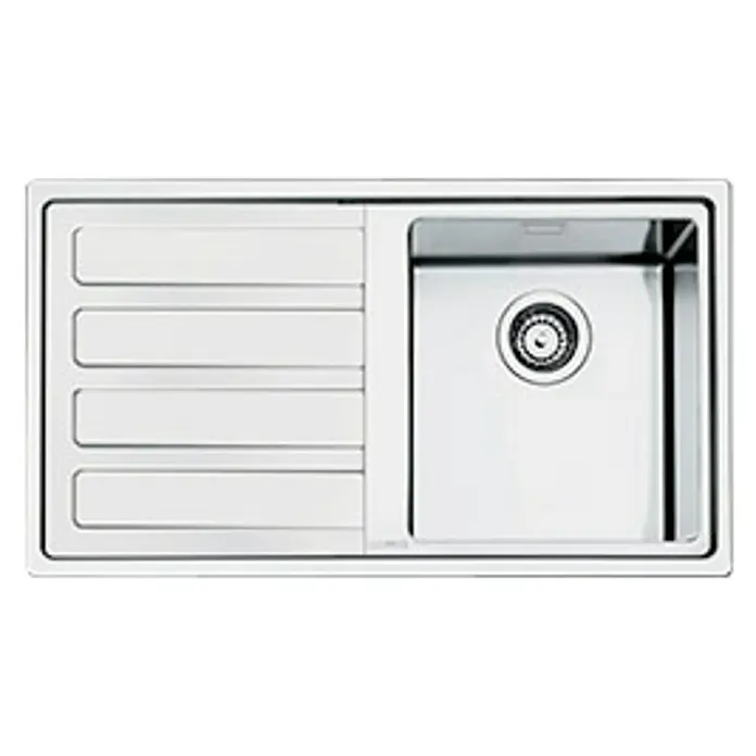 Smeg Fregadero encastrable LD861S - 50,8 x 86,8 cm, Acero inoxidable, Cromo