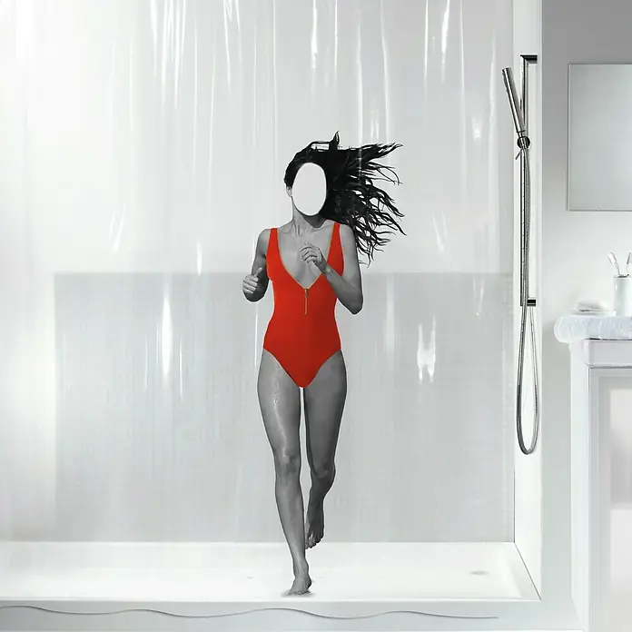 Spirella Cortina de baño Peva Dana - An x Al: 180 x 200 cm