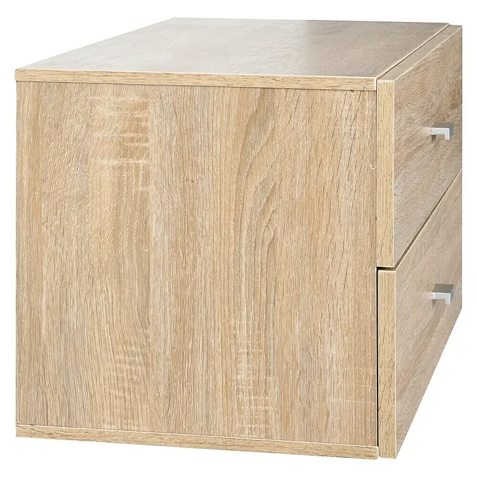 Phönix Fortuna Container - L x B x H: 34 x 69,8 x 34 cm, Anzahl Schubladen: 2 Stk., Braun - Linke Seitenansicht