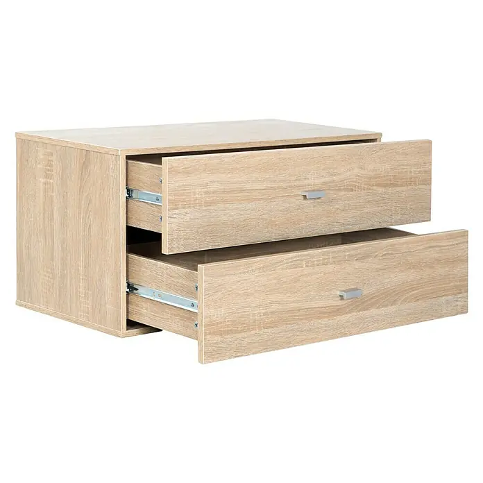 Phönix Fortuna Container - L x B x H: 34 x 69,8 x 34 cm, Anzahl Schubladen: 2 Stk., Braun - Linke Seitenansicht