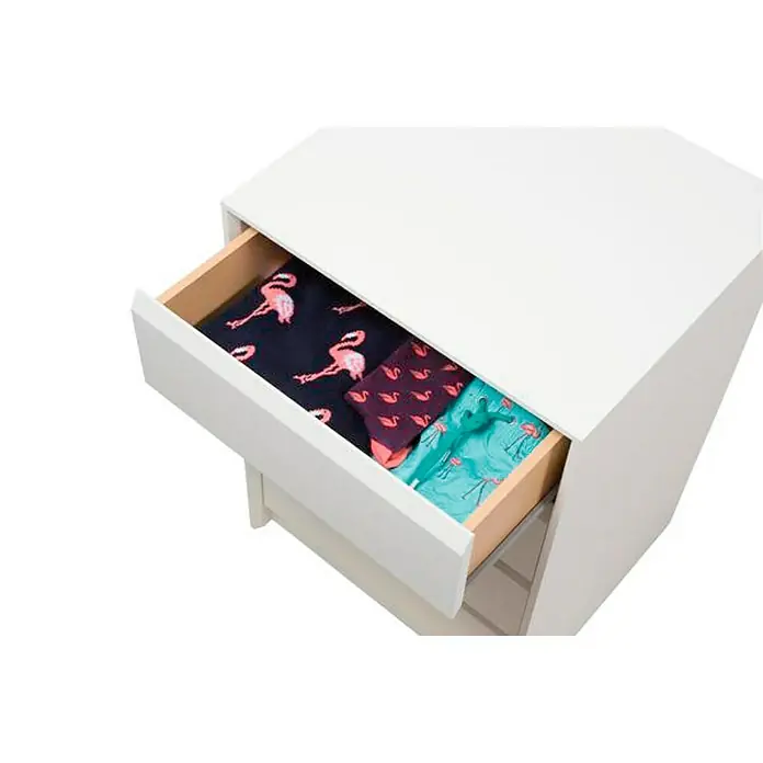 Cajonera montada - L x An x Al: 45 x 60 x 72 cm, Blanco, Número de cajones: 4 ud.