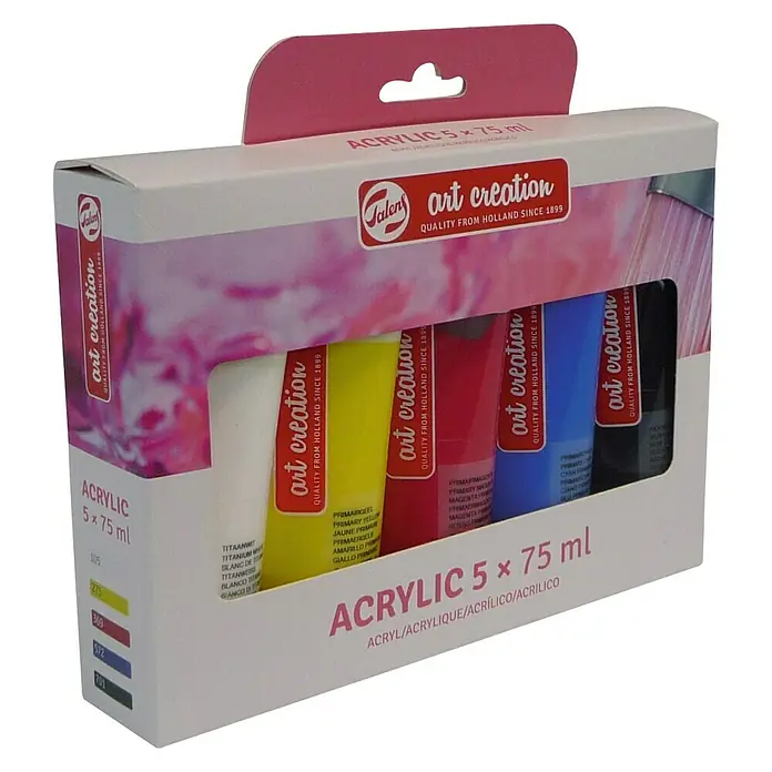 Talens Art Creation Pintura acrílica - Multicolor, 5 ud. x 75 ml