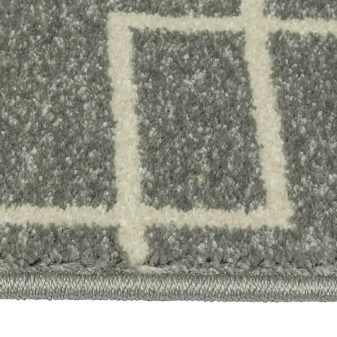 Alfombra Denmark - Gris, 230 x 160 cm, 100% polipropileno heat-set frisè - Primer plano