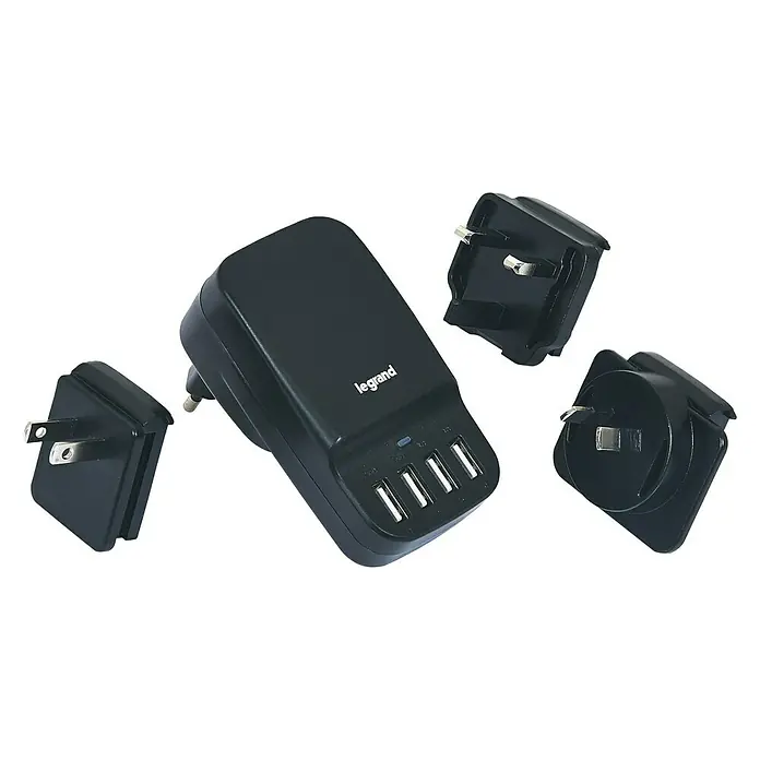 Legrand Cargador USB universal - Negro