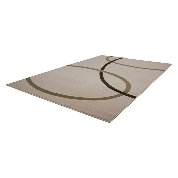 Kayoom Kurzflorteppich Rohullah - Elfenbein, 170 x 120 cm, 100 % Polypropylen