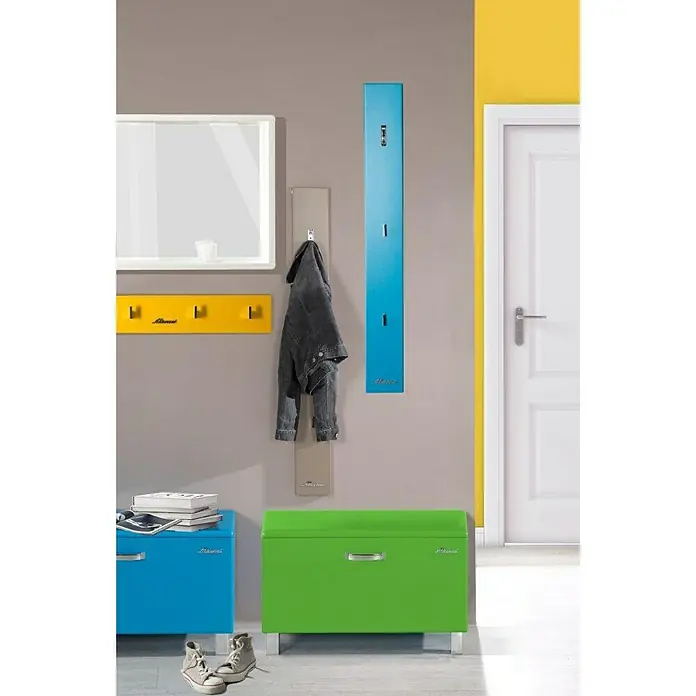 Phönix Miami Garderobenpaneel - L x B x H: 2,2 x 80 x 14 cm, Hellblau - Stimmungsaufnahme
