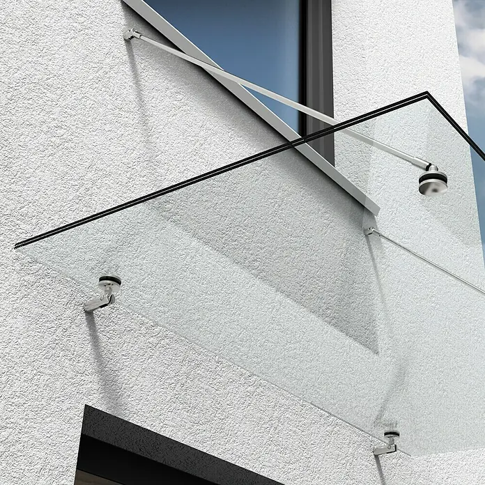 Solid Elements Staklo za nadstrešnicu Pure Maxi - 1.500 x 900 mm, Prozirno staklo - Pogled odozdo