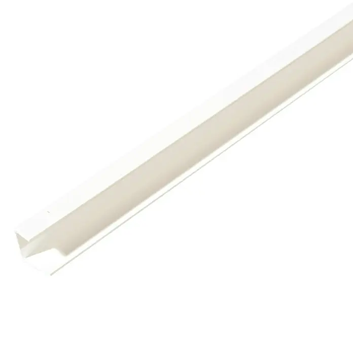 Knauf Einfassprofil - 2,5 m x 15 mm, Weiß, PVC, Montageart: Klemmen
