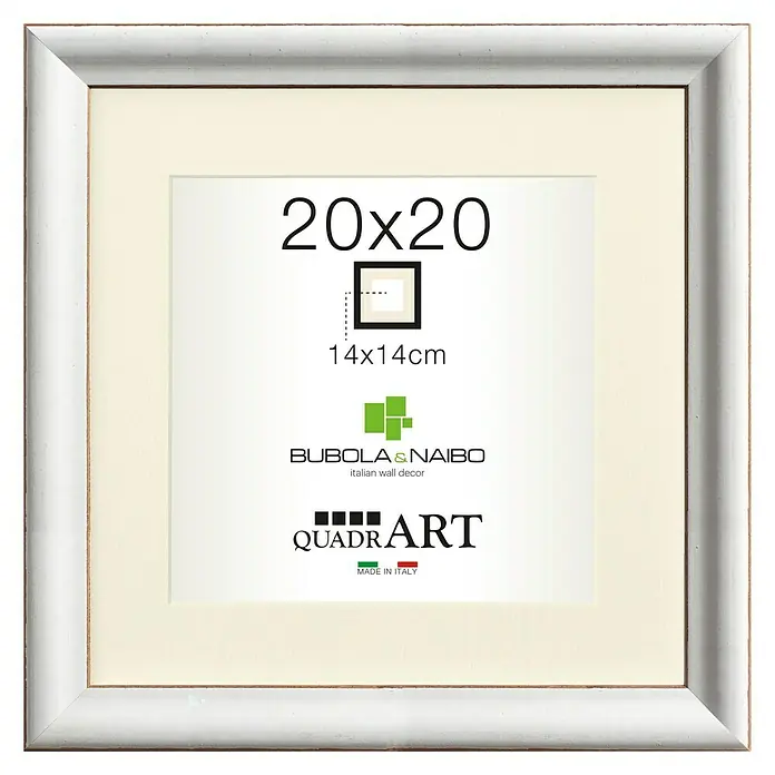 Bilderrahmen Marie Claire 6370 - Weiß, 20 x 20 cm, Holz
