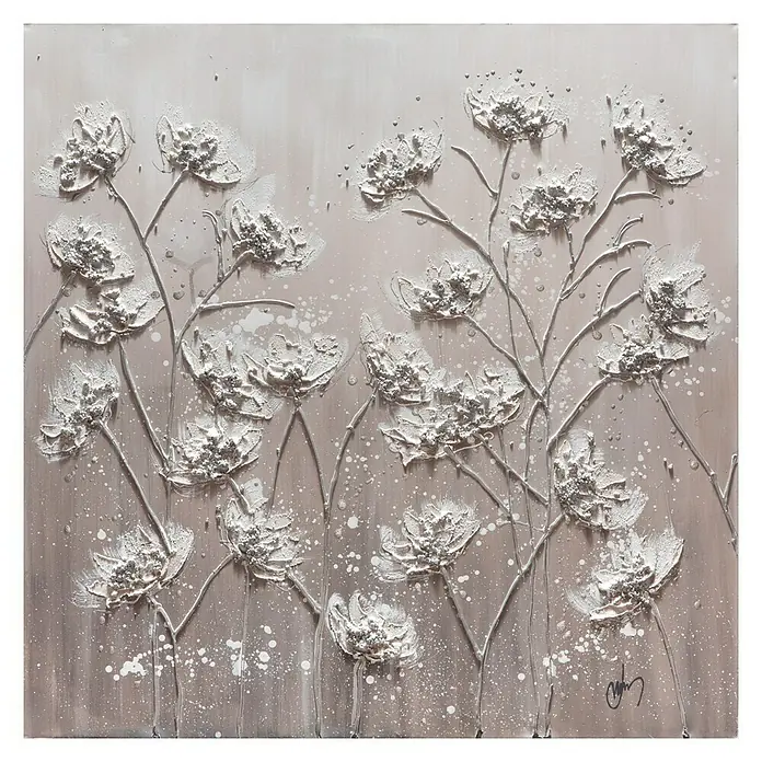 Cuadro pintado a mano Dipinto - Ramilletes de flores, An x Al: 100 x 100 cm