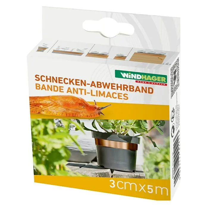 Windhager Schneckenband Kupfer - L x B: 5 m x 3 cm, Kupfer
