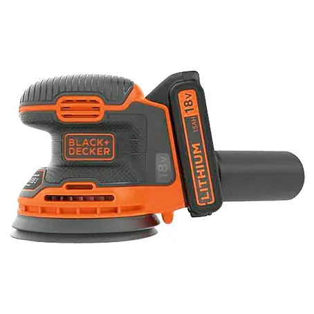 Black+Decker  Lijadora excéntrica de batería BDCROS18-QW