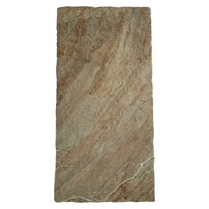 Terrassenfliese Cera 2.0 - 40 x 80 x 2 cm, Antico Quarzite Mix, Matt - Ansicht von oben