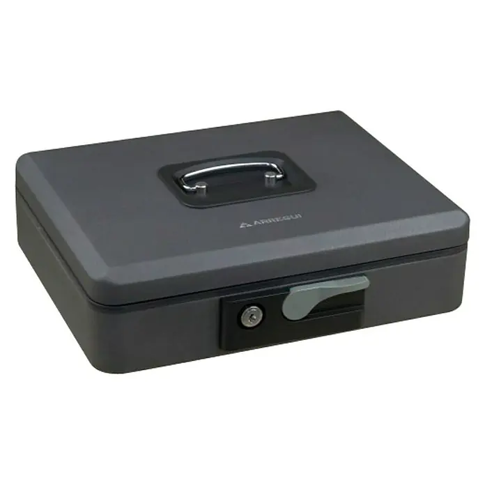 Arregui Pop Up Caja de caudales C-9736 - L x An x Al: 25 x 18 x 9 cm, Gris grafito