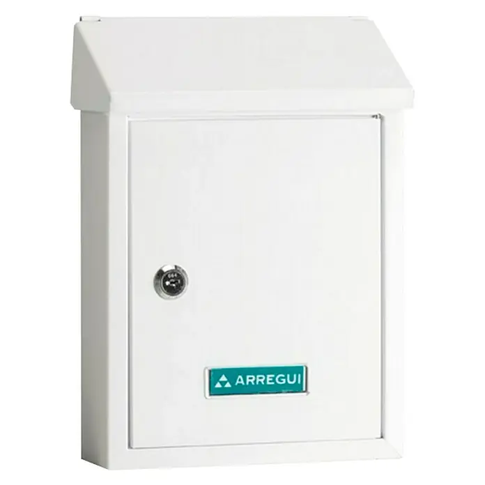 Arregui Smart Buzón de correo E-5721 - Acero, L x An x Al: 21,6 x 8 x 30 cm, Blanco