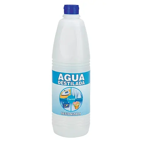 Agua destilada desionizada
