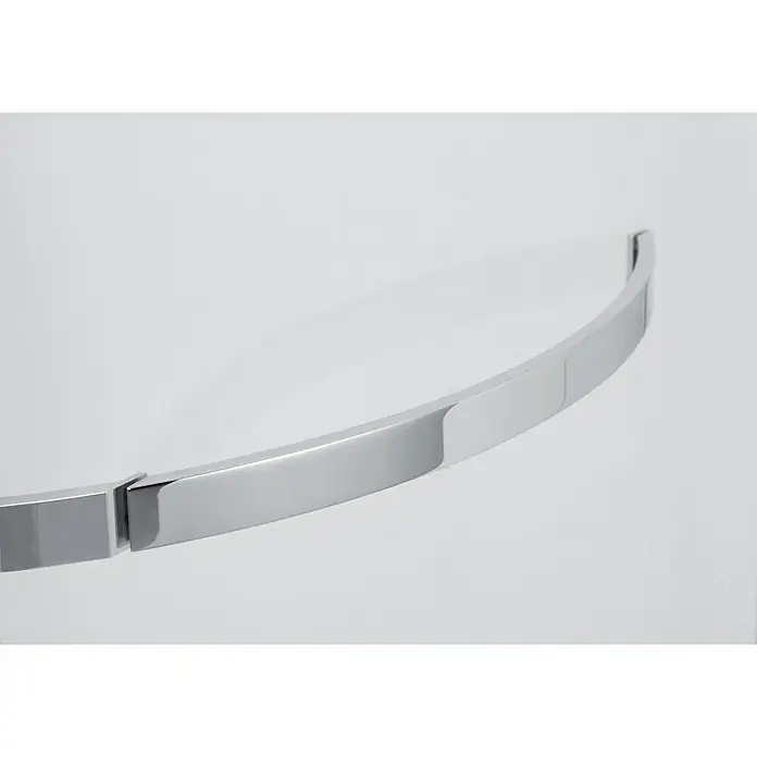 GEO Hit Nischendusche B-N10P - 90 x 202,2 cm, Beschichtet, Stärke: 6 mm, Silber - Vorderansicht