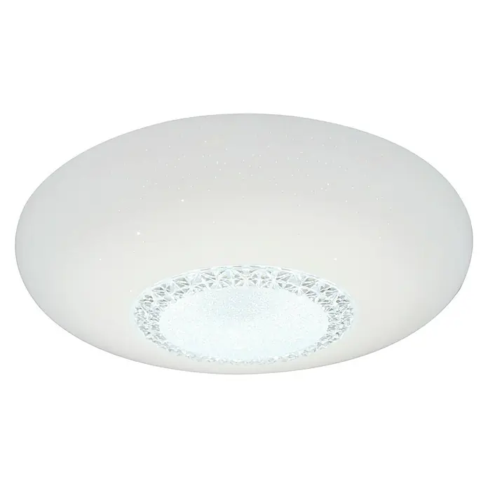 Tween Light LED-Deckenleuchte rund Mara - 60 W, Ø x H: 60 x 10,5 cm, Weiß/Klar