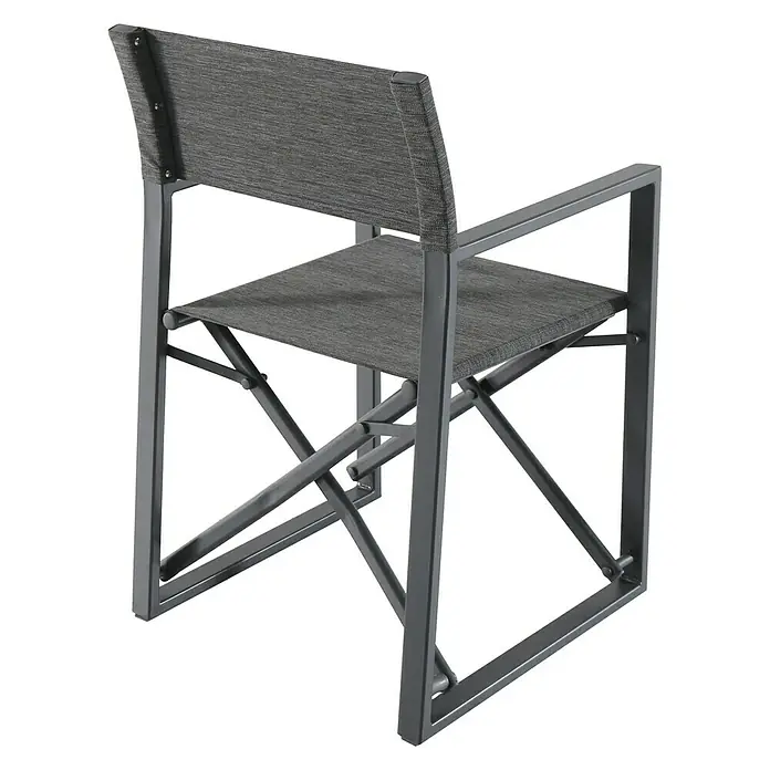 Sunfun Maja Gartenstuhl - B x T x H: 55 x 53 x 85 cm, Anthrazit, Klappbar