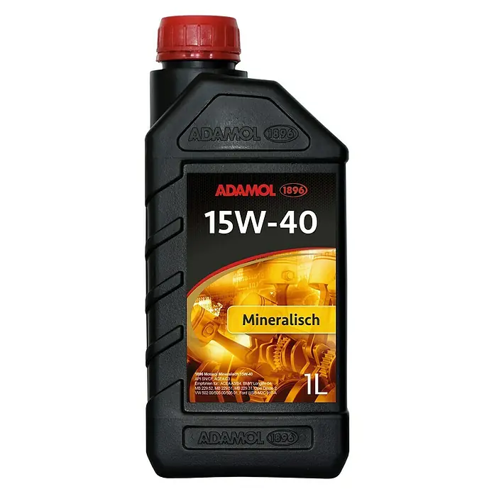 Adamol 1896 Motoröl 15W-40 - Geeignet für: Benzin-/Dieselmotoren, Materialbasis: Mineralisch, 1 l