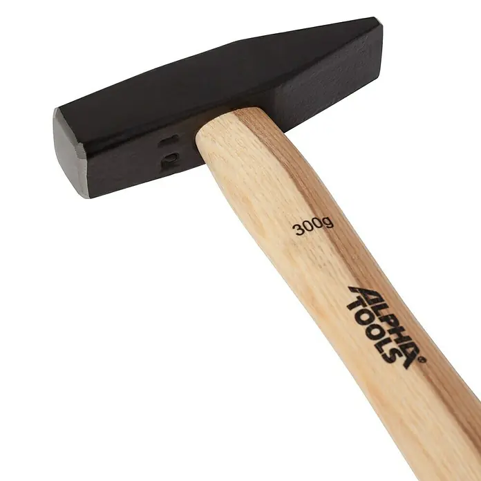 Alpha Tools Martillo de cerrajero - 300 g, Madera de fresno