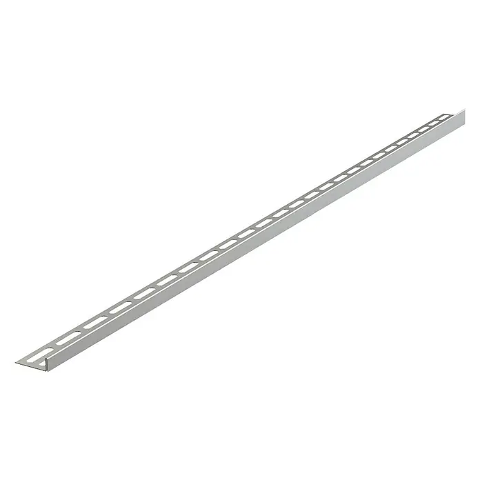 Alcaplast Fliesenprofil Links - Edelstahl, Silber, 100 x 2,75 cm, 12 mm Kantenhöhe