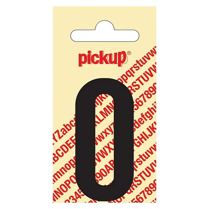Pickup Naljepnica - Motiv: 0, Crne boje, Visina: 60 mm