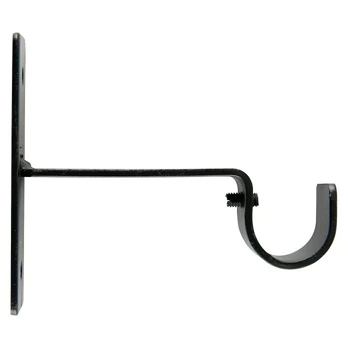 Soporte de pared Antique - Negro, L x An x Al: 9,9 x 2,5 x 8,5 cm, Atornillado