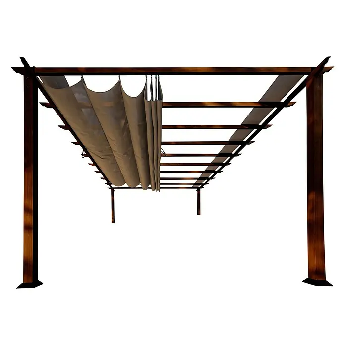 Paragon Outdoor Raffpavillon Florenz - 350 x 505 mm, Dunkelbraun - Ansicht von unten