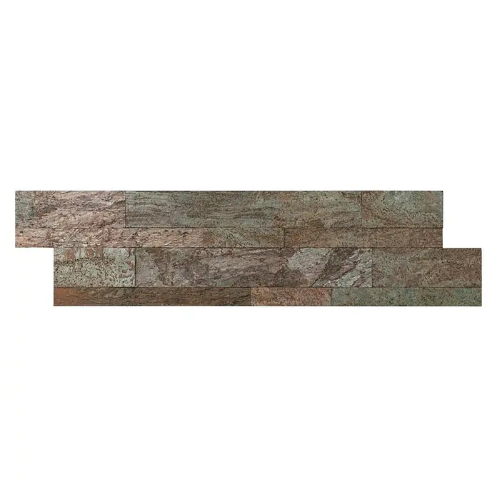 Selbstklebemosaik - 60 x 15 cm, Naturstein, Multicolor - Vorderansicht