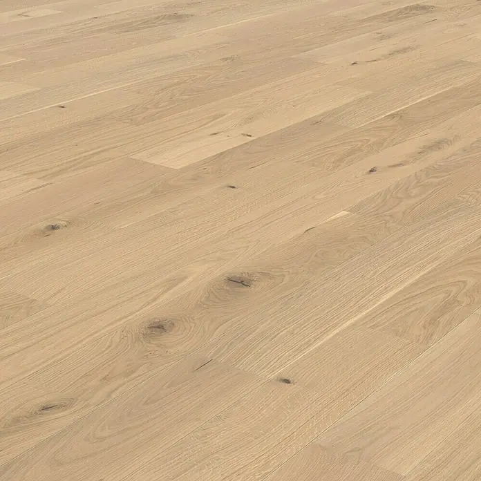 Living by Haro Gotovi parket Hrast Creme - 1.085 x 180 x 12 mm, Rustikalni pod - Pogled s lijeve strane