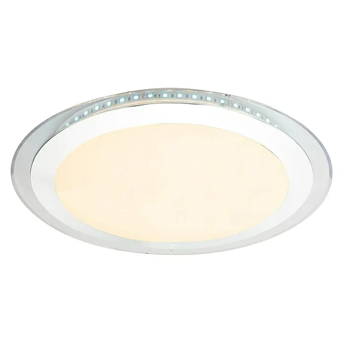 Lavida LED-Deckenleuchte rund Arrco - 30 W, Ø x H: 405 mm x 9 cm, Opal, RGB