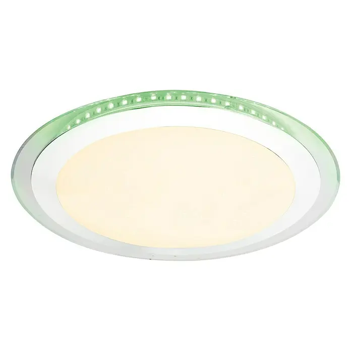 Lavida LED-Deckenleuchte rund Arrco - 30 W, Ø x H: 405 mm x 9 cm, Opal, RGB