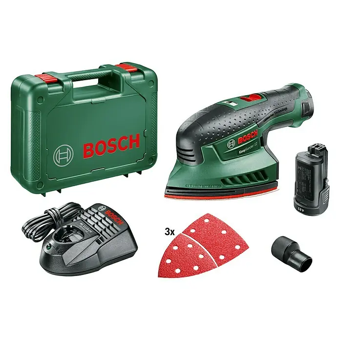 Bosch Akku-Multischleifer EasySander 12 - 12 V, 2 Akkus, 22.000 U/min - Linke Seitenansicht