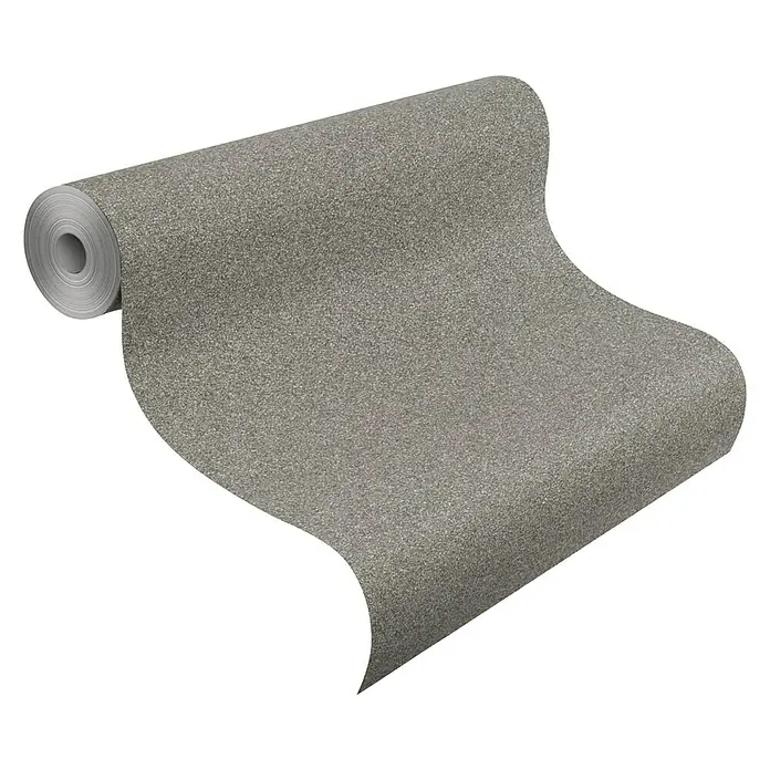 Rasch Vliestapete Granit - Grau/Schwarz, Steinoptik, 10,05 x 0,53 m