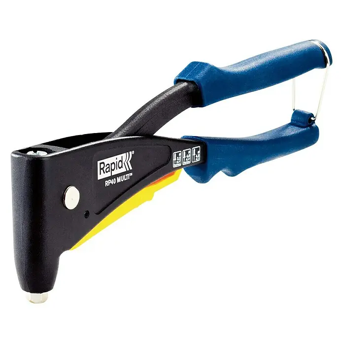 Rapid Blindnietzange RP40 Multi - Geeignet für: Aluminium-/Edelstahlnieten (Ø 3,2 mm/4 mm), Nietdurchmesser: 4,8 mm, Ergonomischer Griff