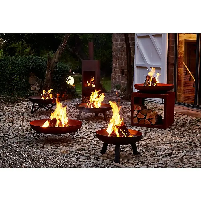 Buschbeck Brasero Memphis - Diámetro: 60 cm, Hierro - Foto ambiente