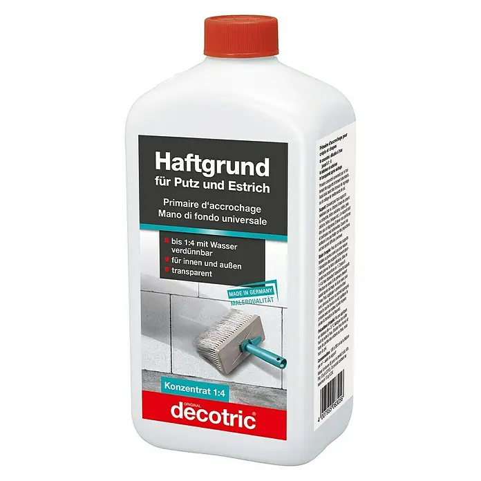 Decotric Putz- & Haftgrund - 1 l - Vorderansicht