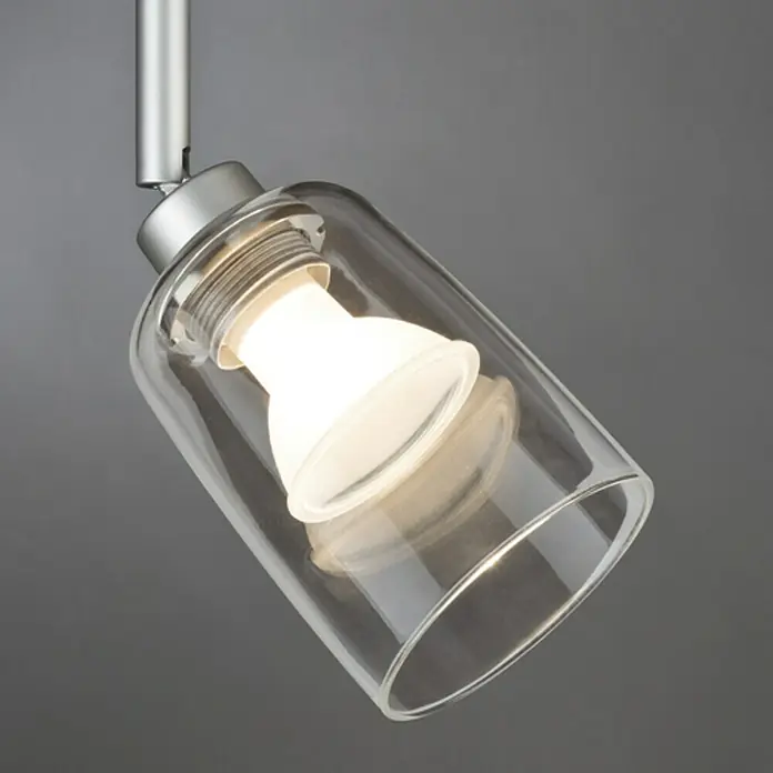 Paulmann DecoSystems Lampenschirm Rado - Durchmesser: 7 cm, Transparent, Glas, Form: Rund - Vorderansicht